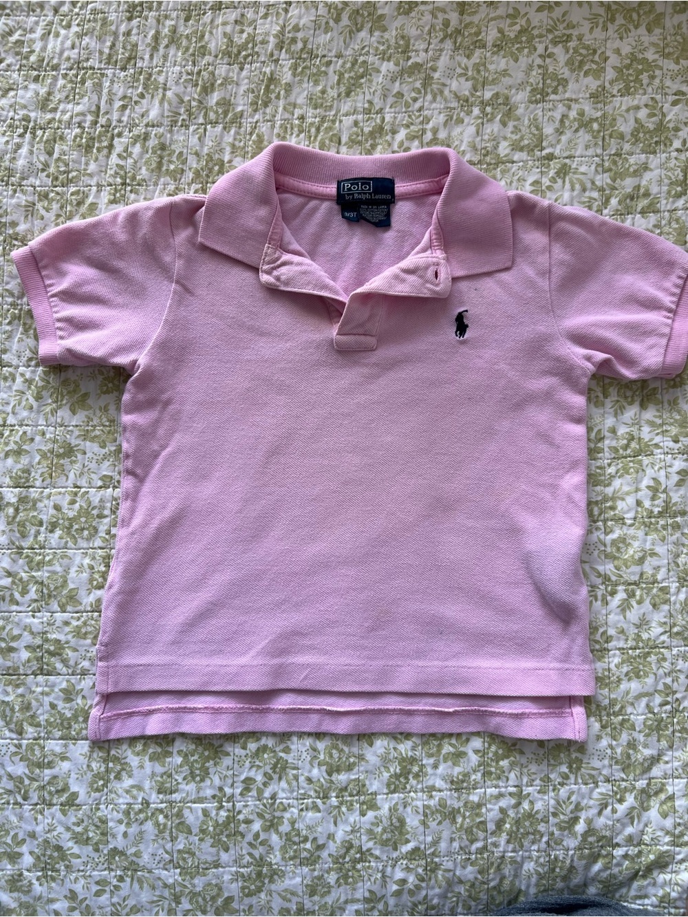 Ralph Lauren Light Pink Polo Shirt with Navy Pony